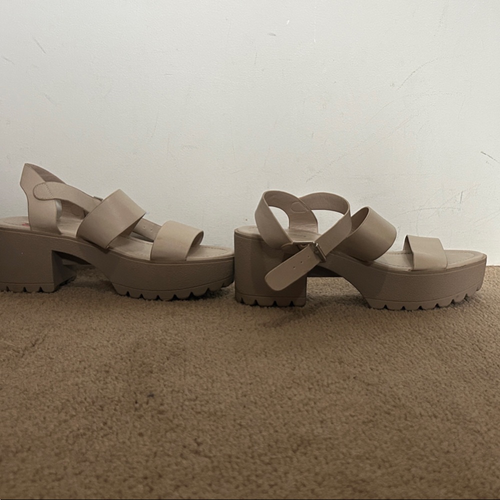 Soda Tan Platform Sandals